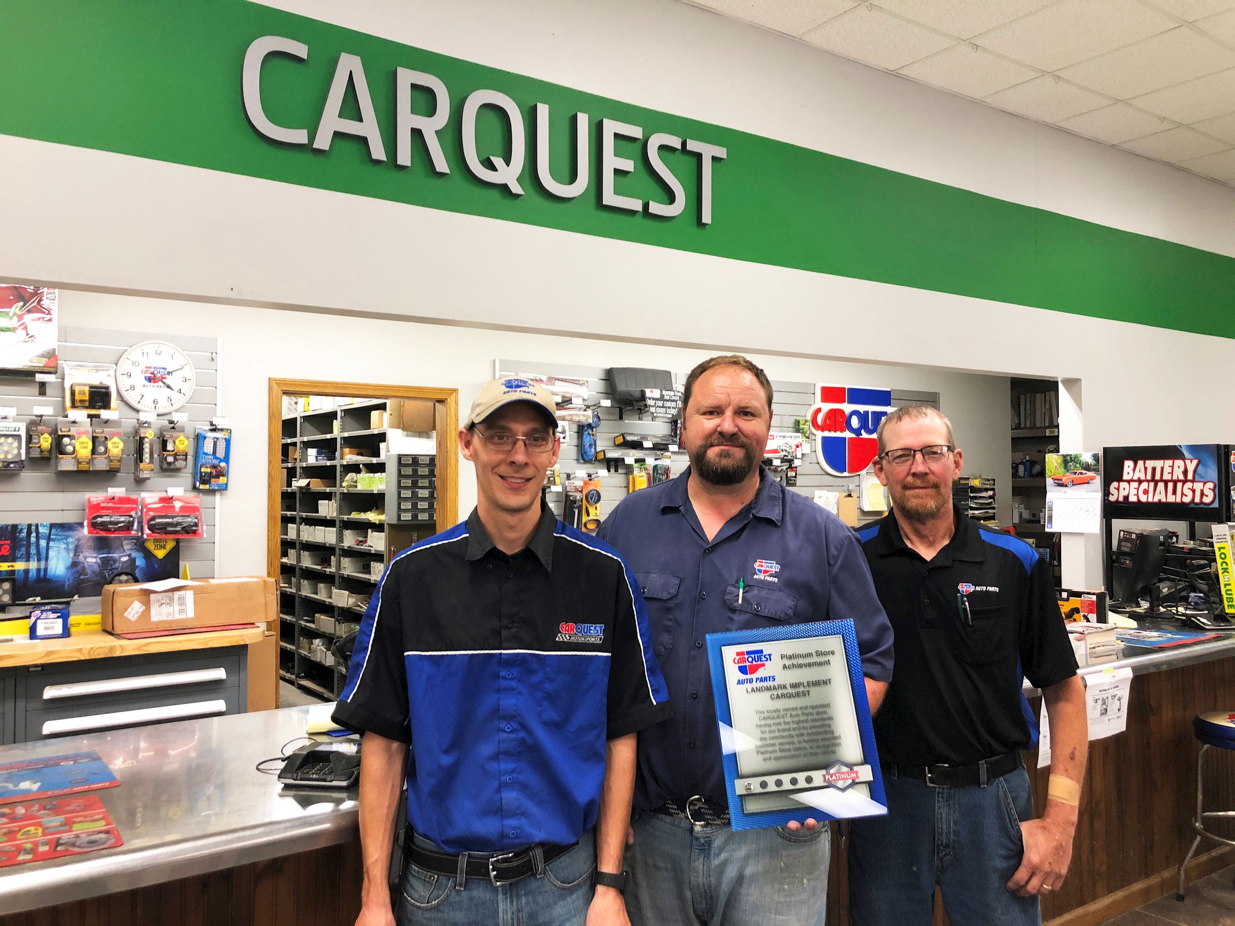 Minden CARQUEST recipient of Top Performing 2018 Platinum Store