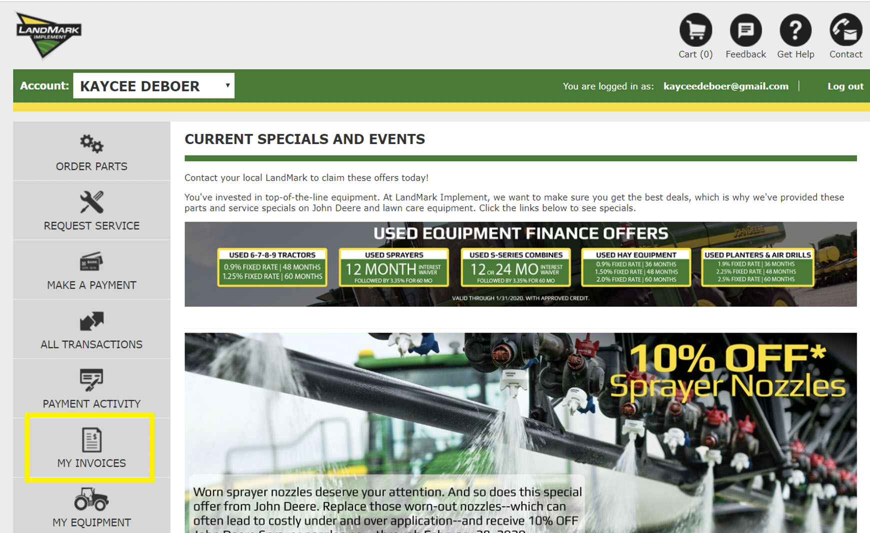 view invoices