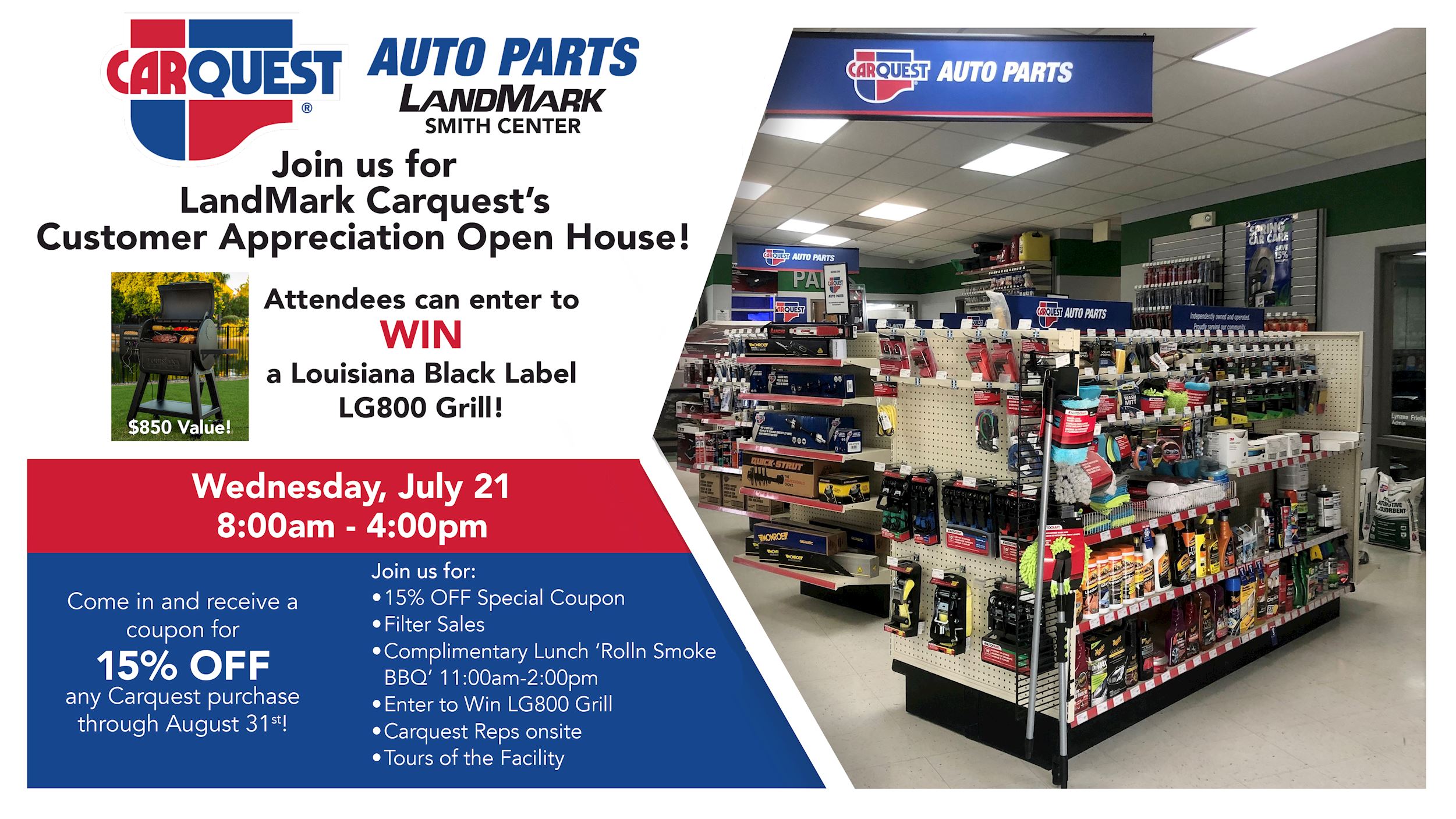 Smith Center Carquest Open House Event