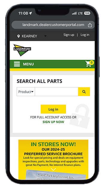 LandMark Portal on iPhone