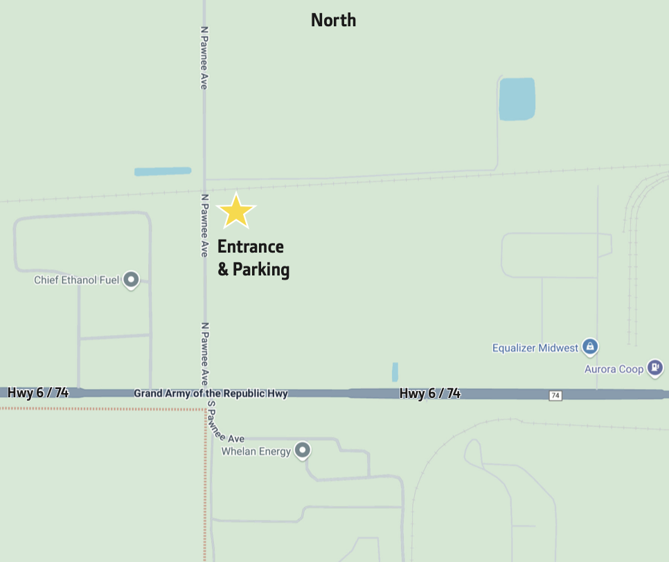 Field Entrance & Parking Map