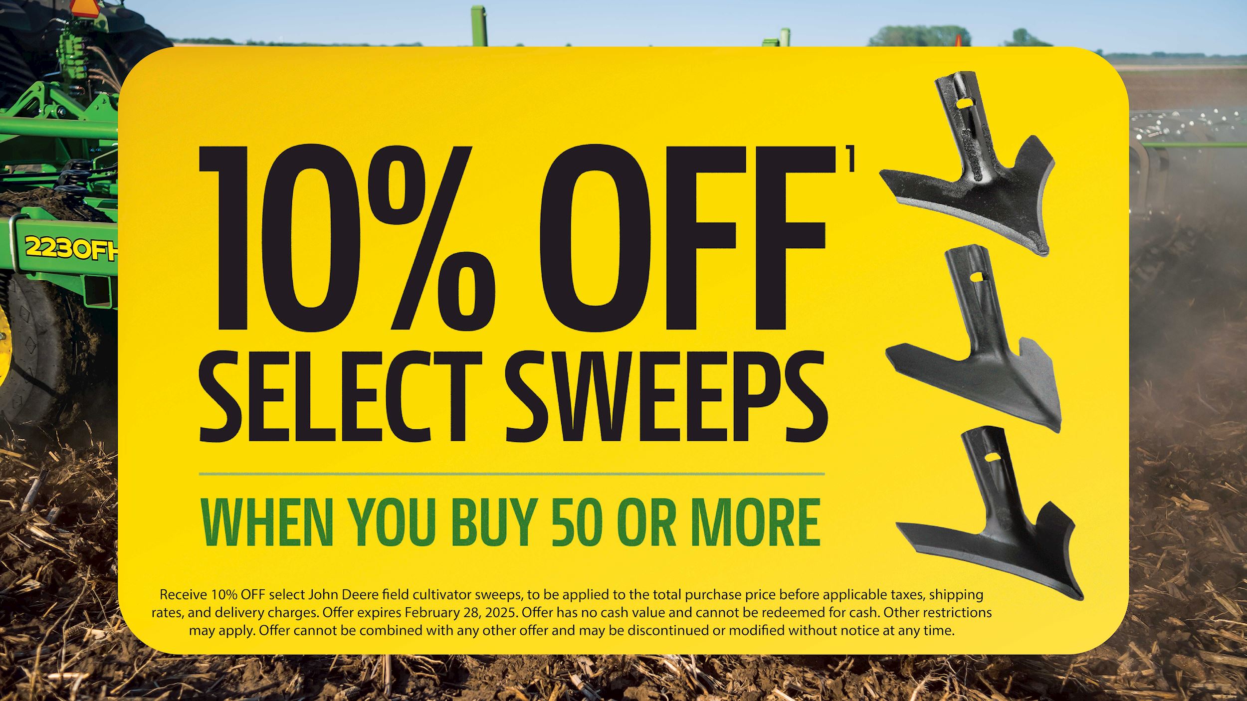 Dig In &amp; Save 10% on Select Sweeps - Landmark Implement