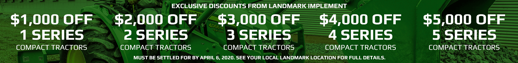 Compact Tractor Savings at LandMark
