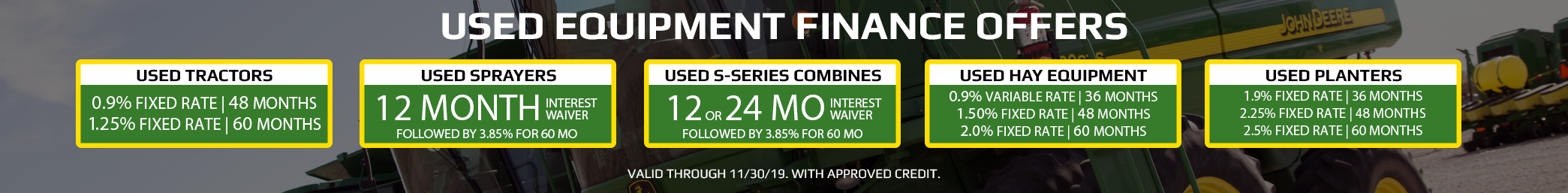 November finance offers