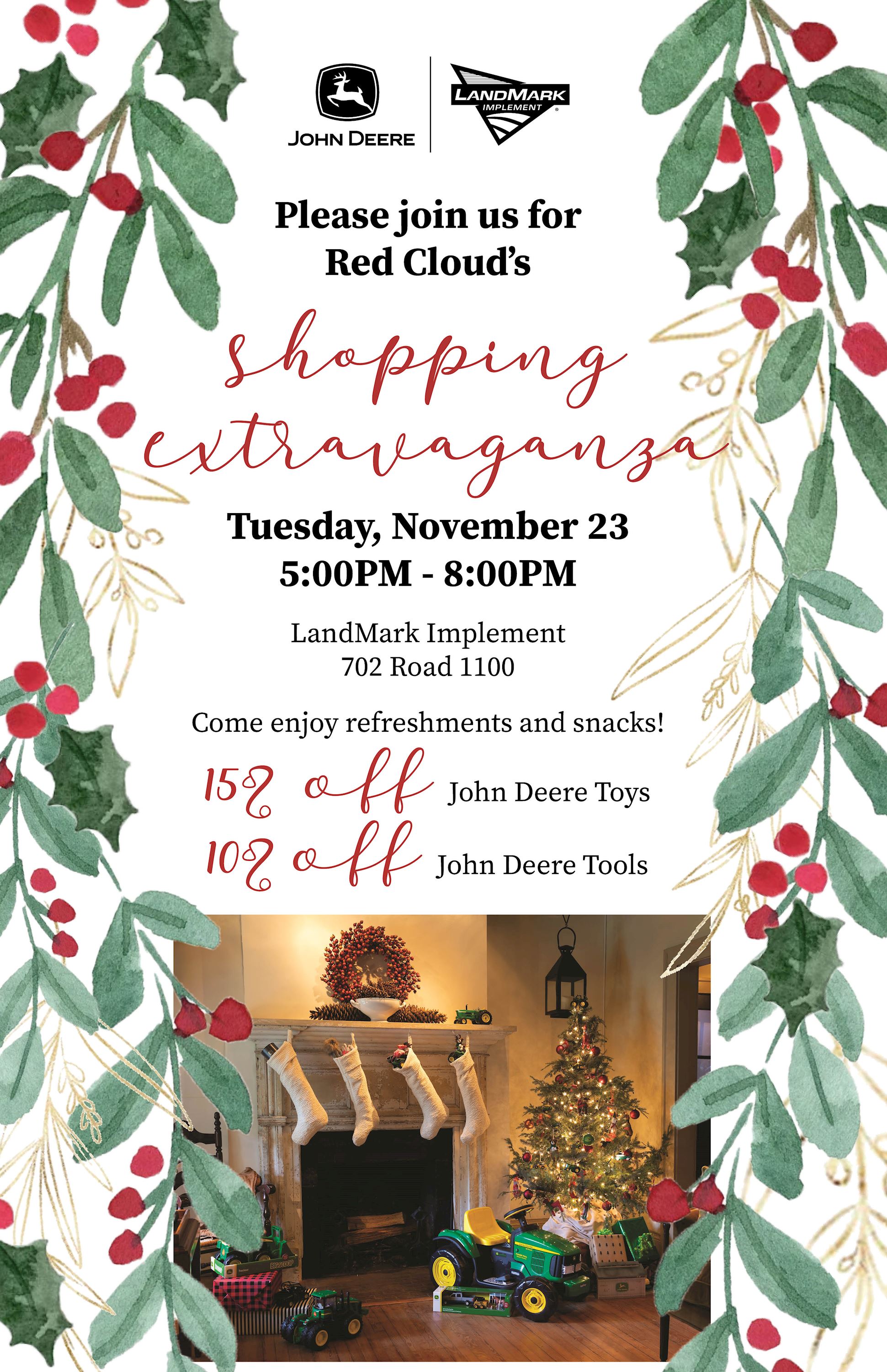 red cloud shopping extravaganza