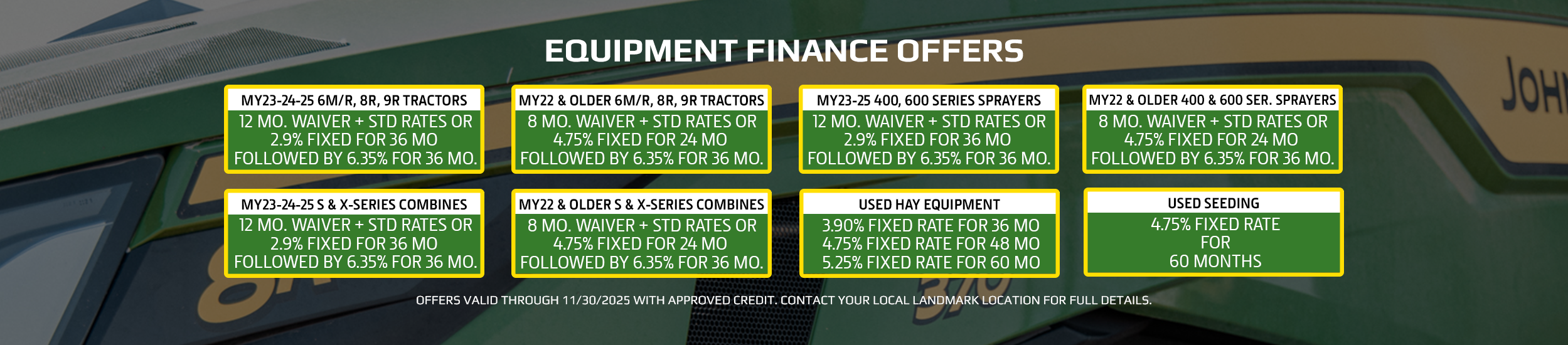 November 2025 finance bar